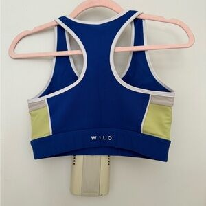 WILO Blue and Yellow Sports Bra